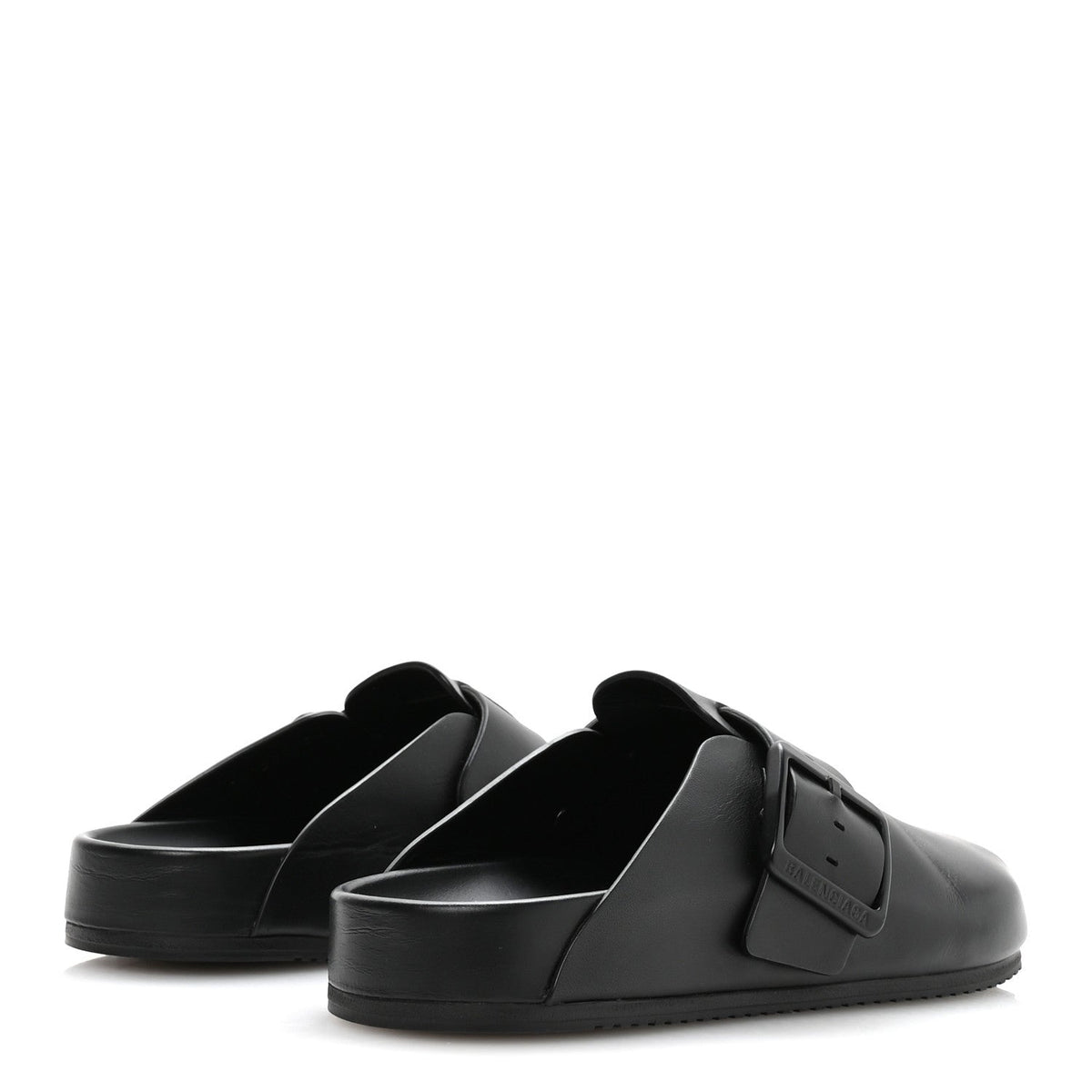 Balenciaga Matte Calfskin Sunday Women's Mules 38 Black
