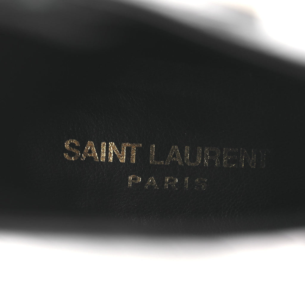 Saint Laurent Leather Women's Jane 90 Zip Booties 42 Black
