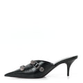 Balenciaga Lambskin Women's Arena Cagole 70mm Mules 36 Black