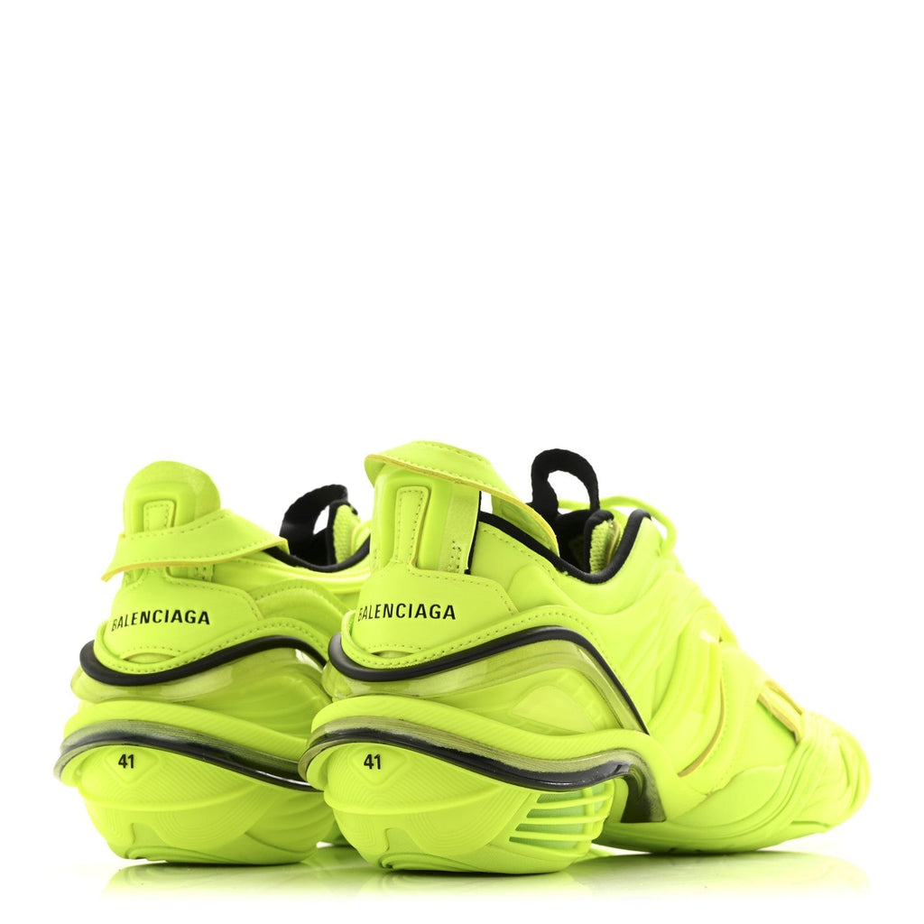 Balenciaga Mesh Rubber Women's Tyrex Sneakers 41 Fluo Yellow