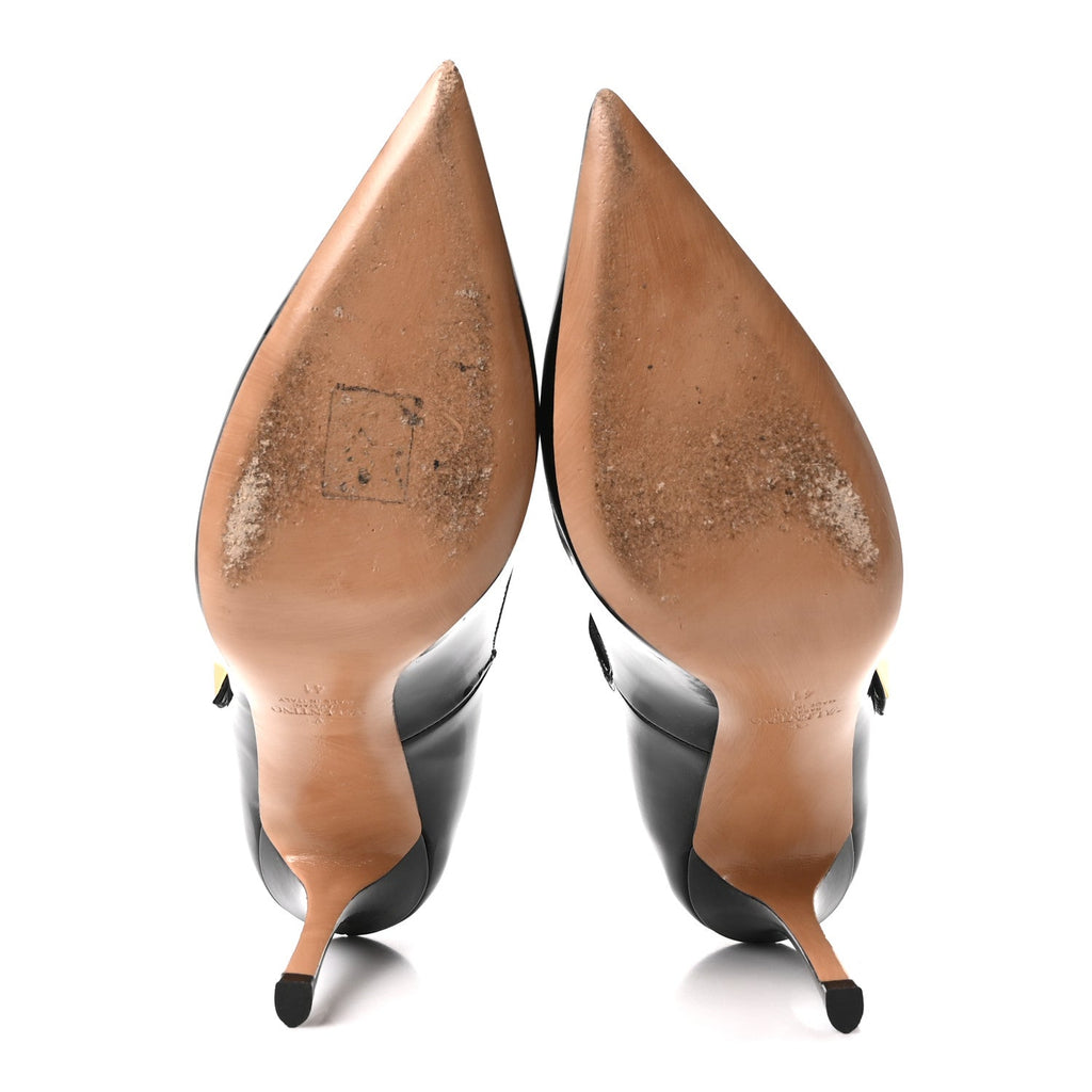 Valentino Garavani Patent Calfskin Tiptoe Women's Pumps Black