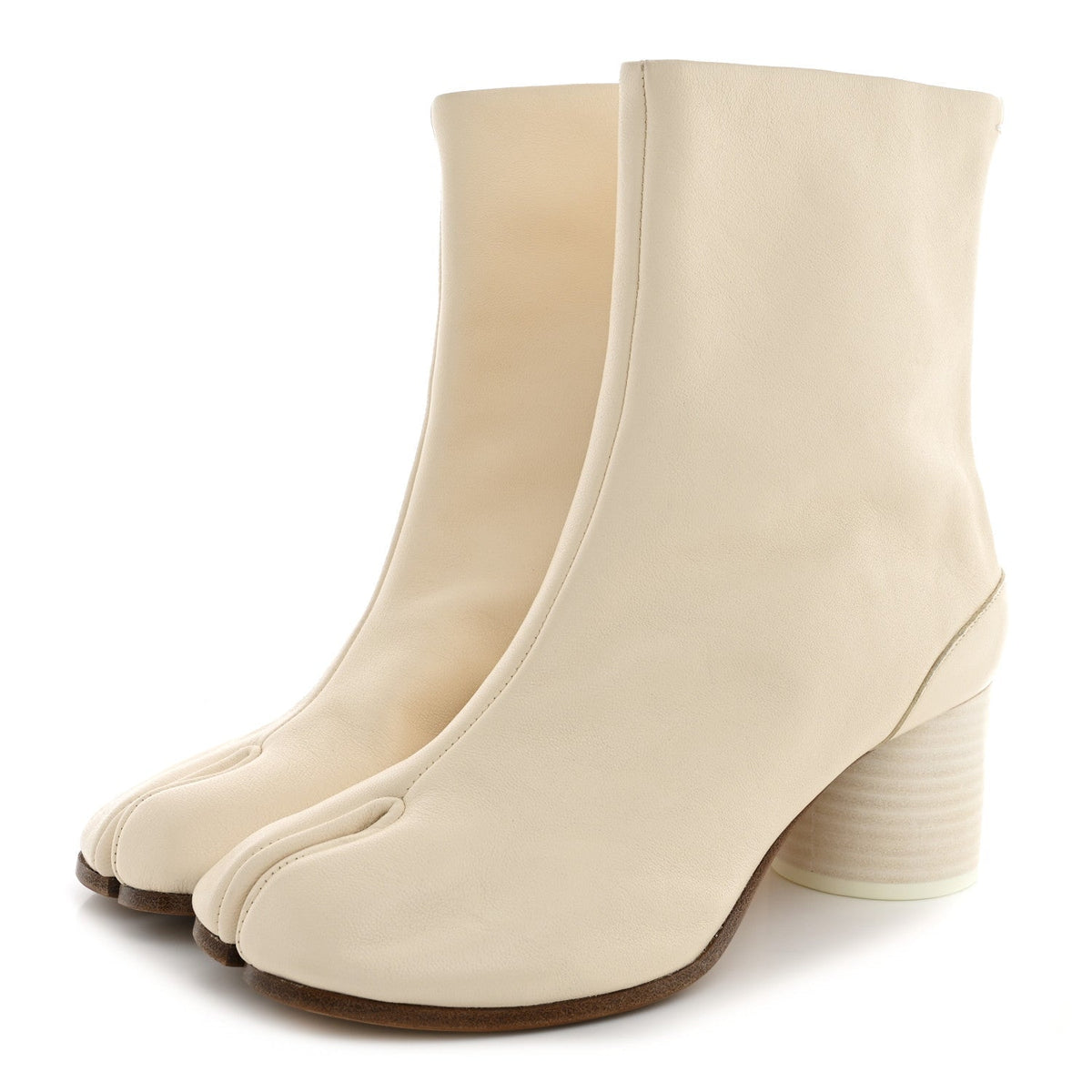 Maison Margiela Nappa Women's Tabi Ankle Boots 40 White