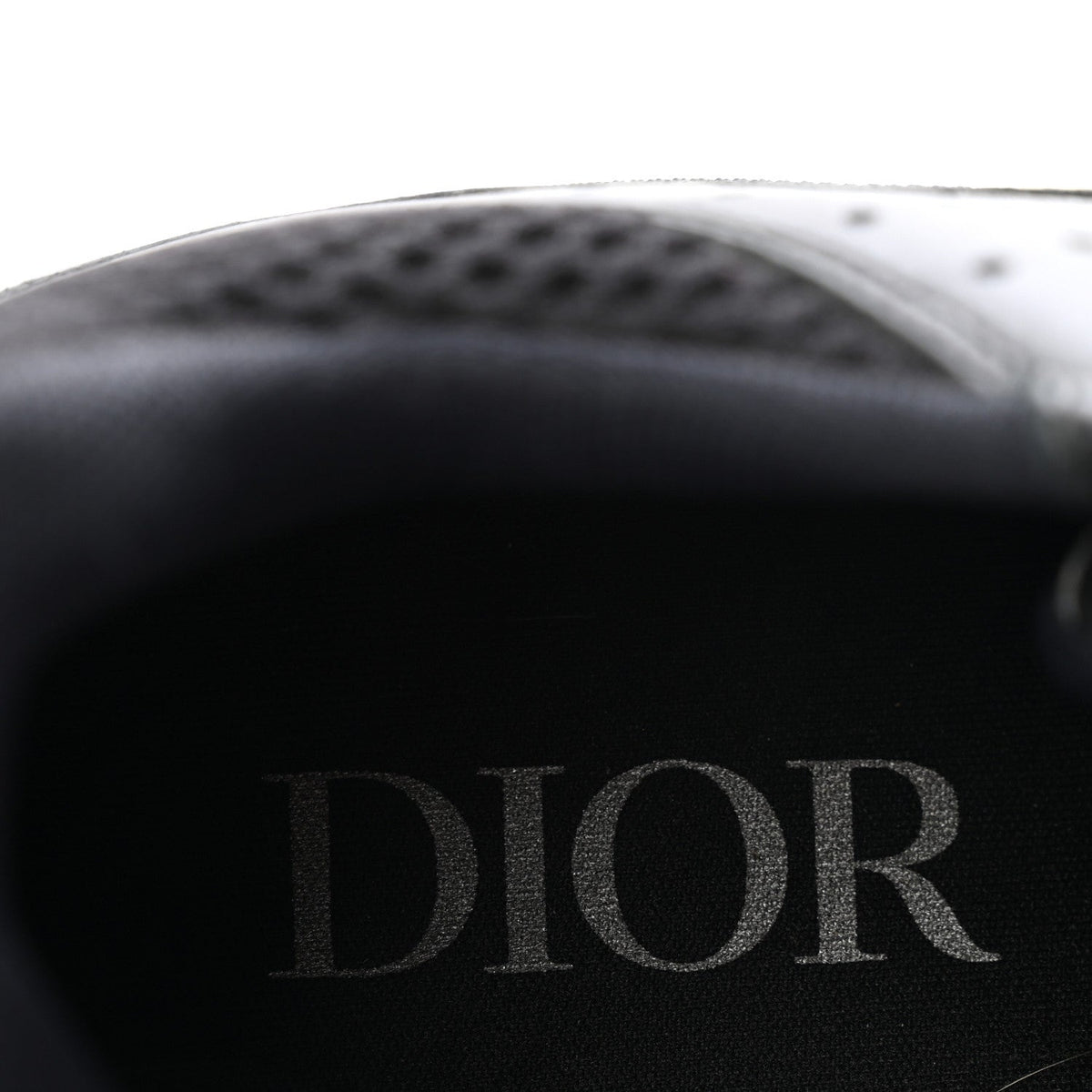 Christian Dior Technical Mesh Calfskin Men's B22 Sneakers 40 Black