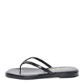 Goatskin CC Times Square Thong Sandals Black