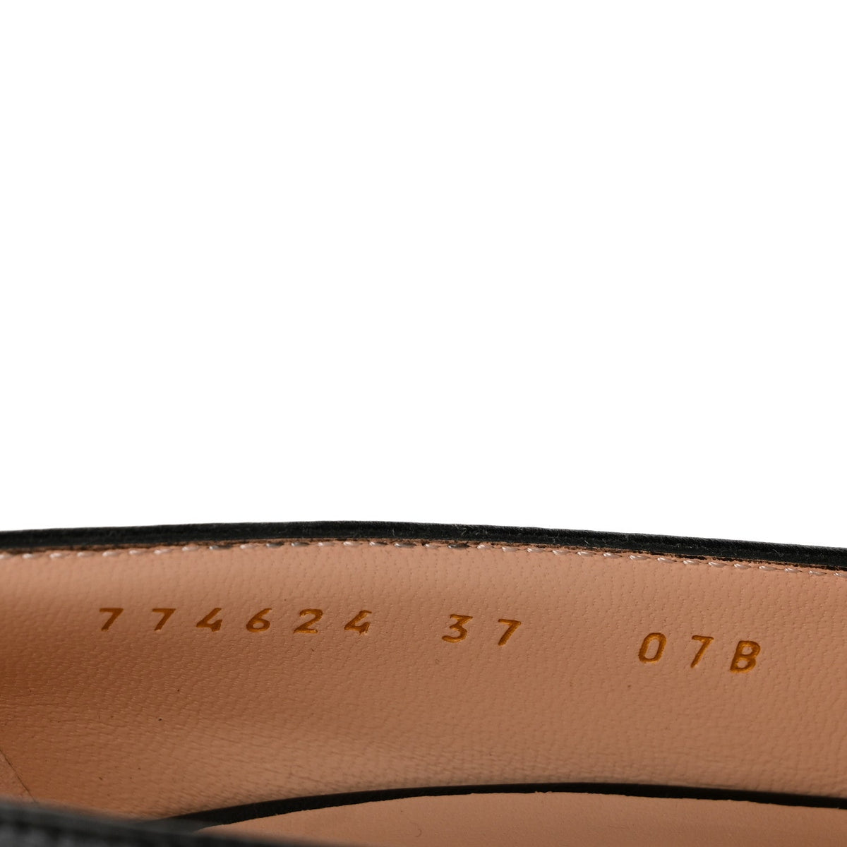 Gucci Kidskin Leather Women's Malaga Kid Horsebit Pumps 37 Black