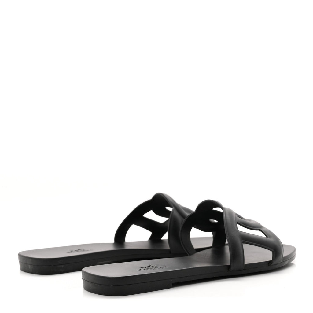 Hermes Rubber Aloha Women's Sandals Black
