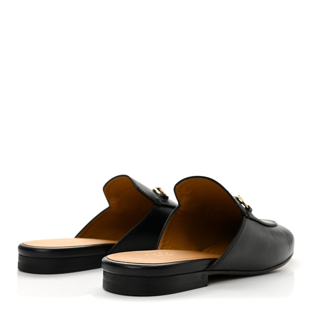 Gucci Calfskin Women's Princetown Slippers 39 Black