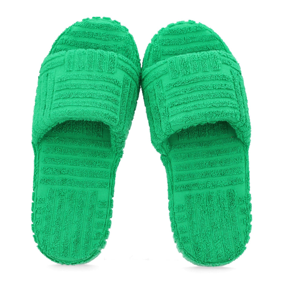 Bottega Veneta Terry Resort Sponge Women's Slides Sandals 41 Grass