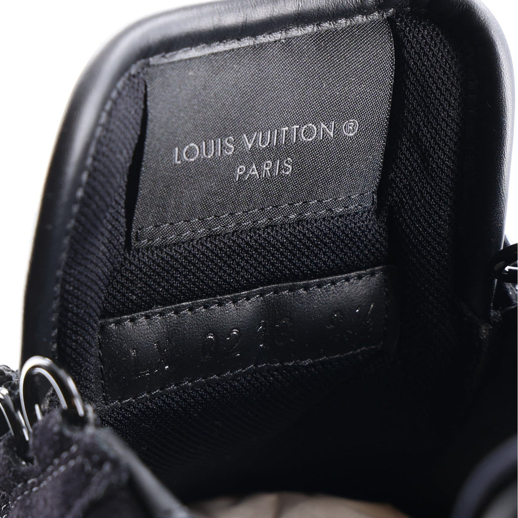 Louis Vuitton Suede Men's Uniform Sneakers 9.5 Black