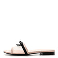 Chanel Mesh Lambskin CC Bow Women's Mules