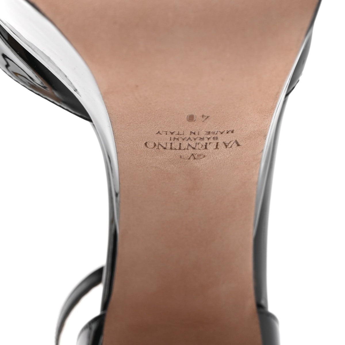 Valentino Garavani Patent Women's Tan-Go 50/120mm Platform Pumps 40 Black