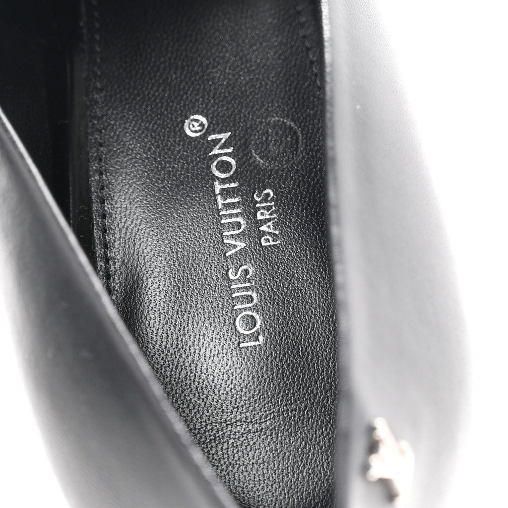 Louis Vuitton Calfskin Women's Knot Pumps 37 Black