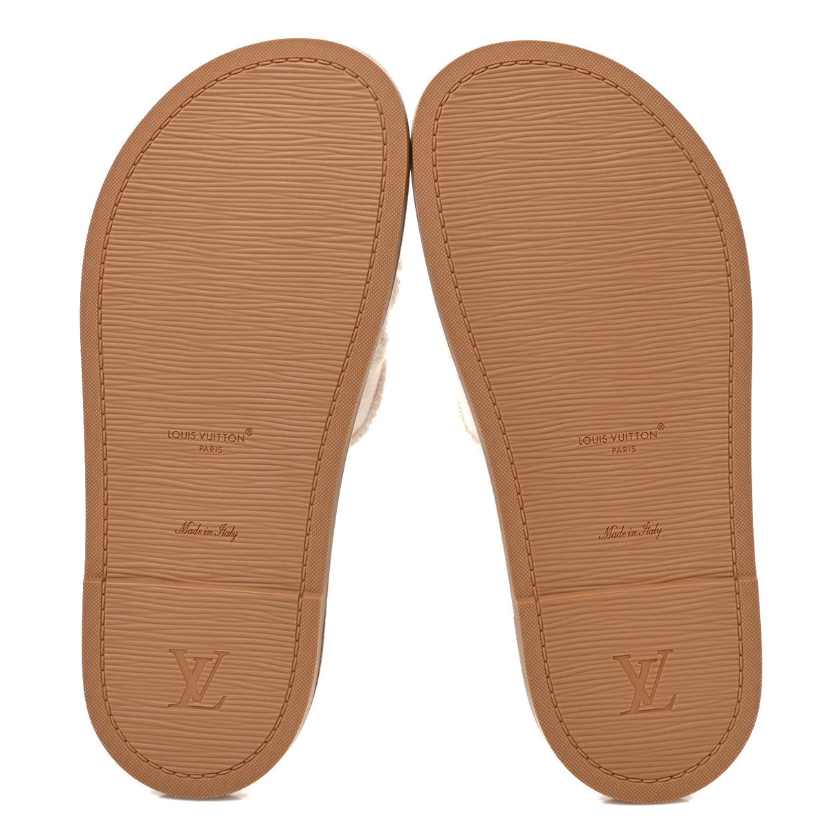Louis Vuitton Leather Women's Bliss Comfort Mules 38.5 White