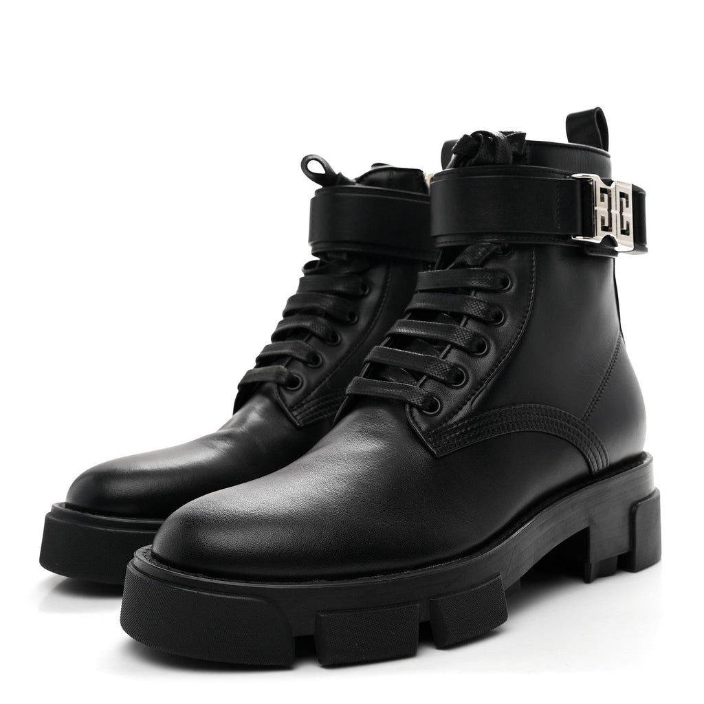 Givenchy Calfskin Women's Combat Boots 36 Black