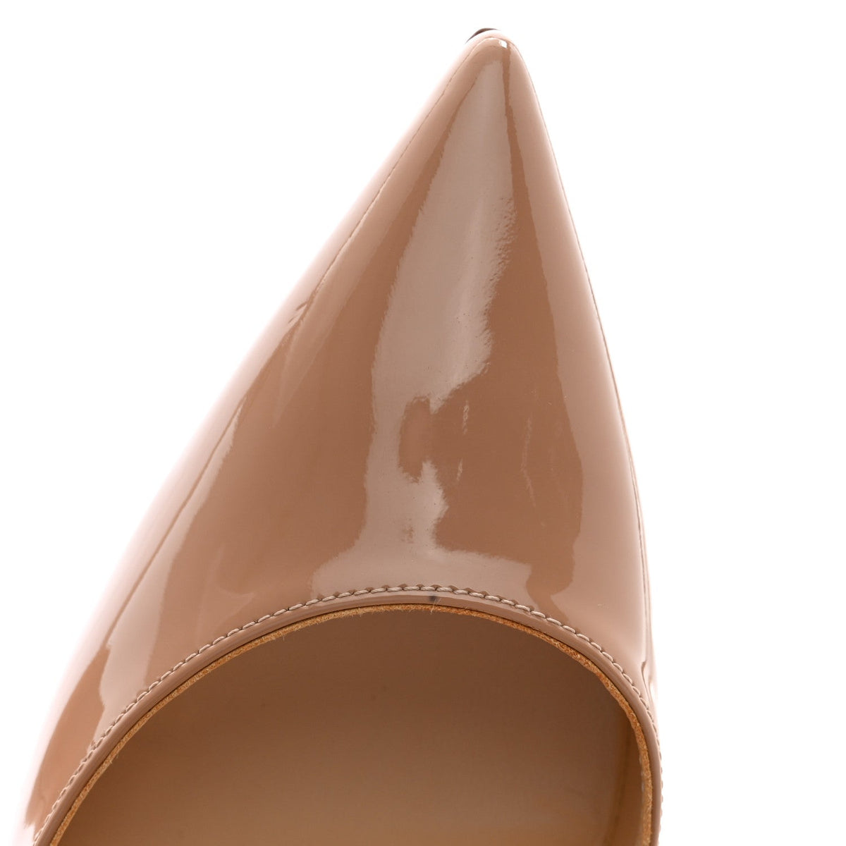 Christian Louboutin Patent Women's So Kate 120 Pumps 39 Nude