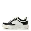 Louis Vuitton Monogram Embossed Calfskin Women's Time Out Sneakers 37 White Black