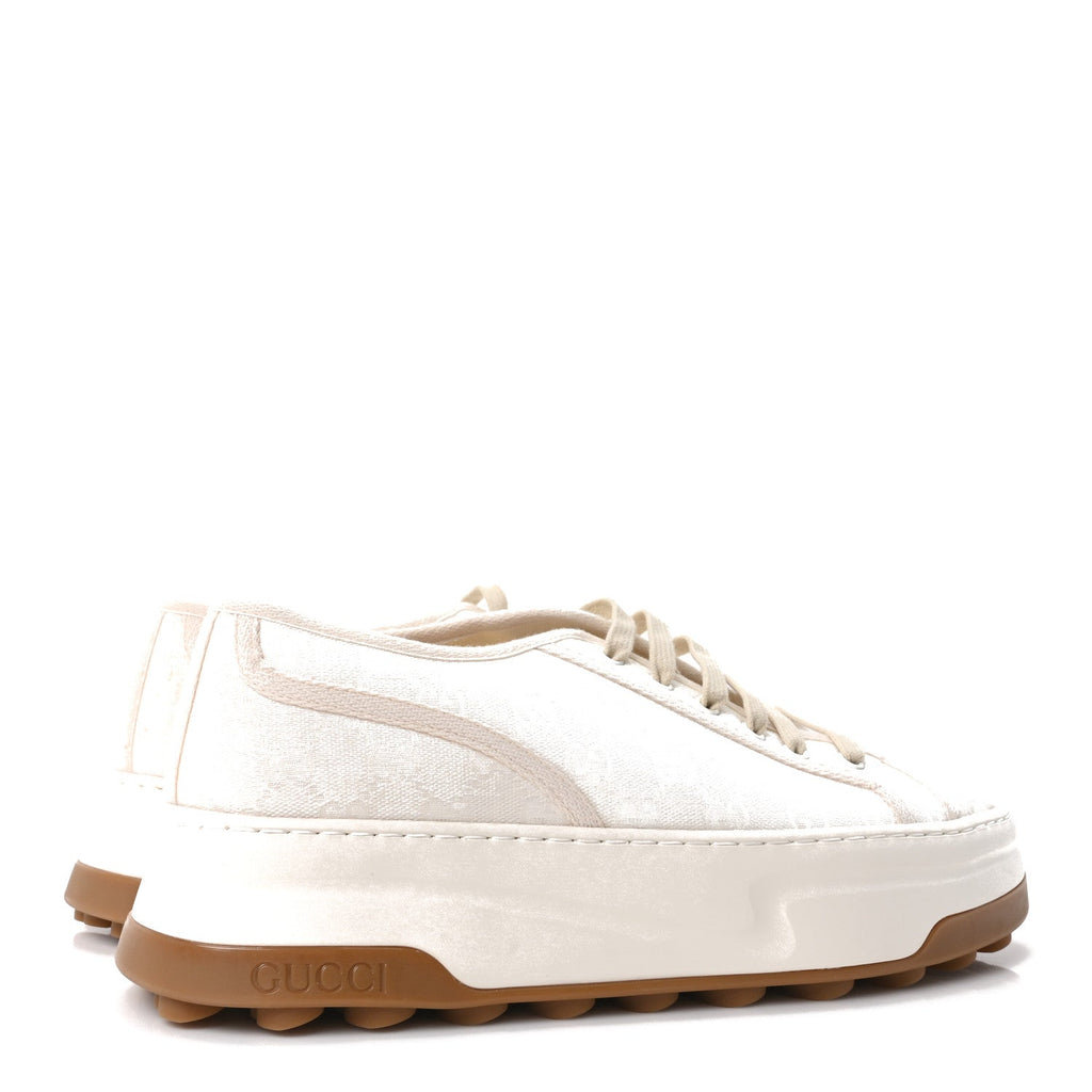 Gucci Monogram Canvas Men's 1977 Tennis 52mm Sneakers 11 Great White Mystic White