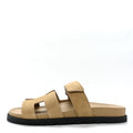 Suede Goatskin Chypre Sandals Beige Lin
