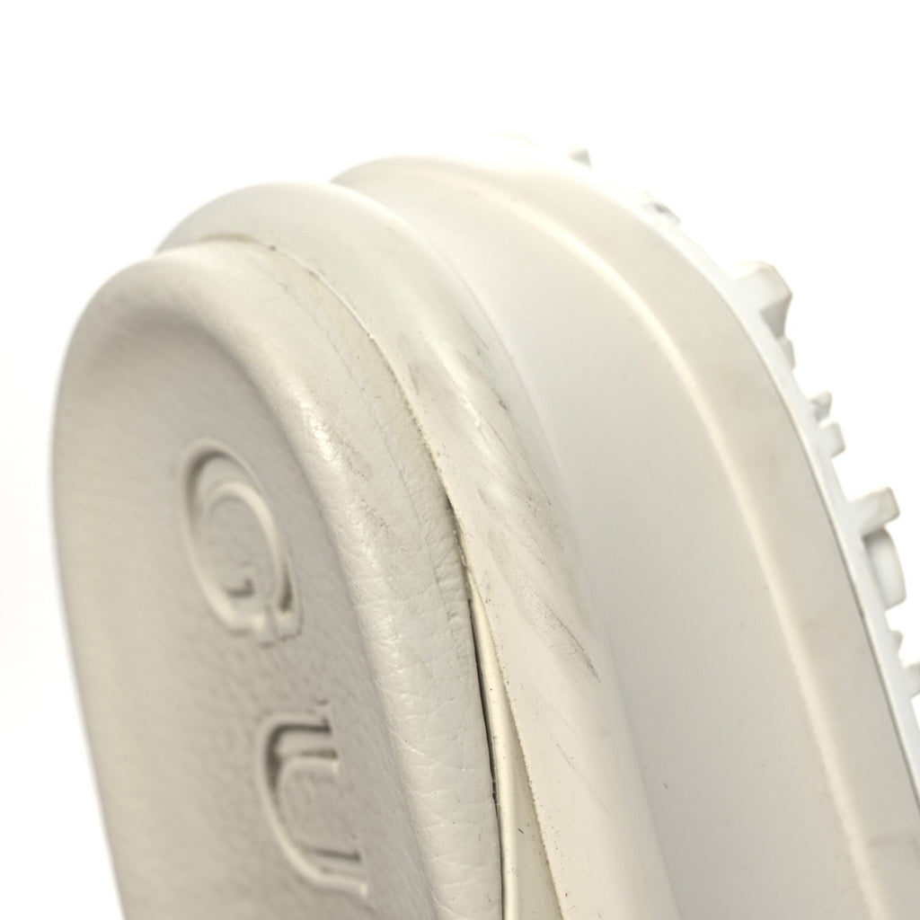 Gucci Rubber Women's Interlocking G Platform 42mm Slide Sandals 40 Off White