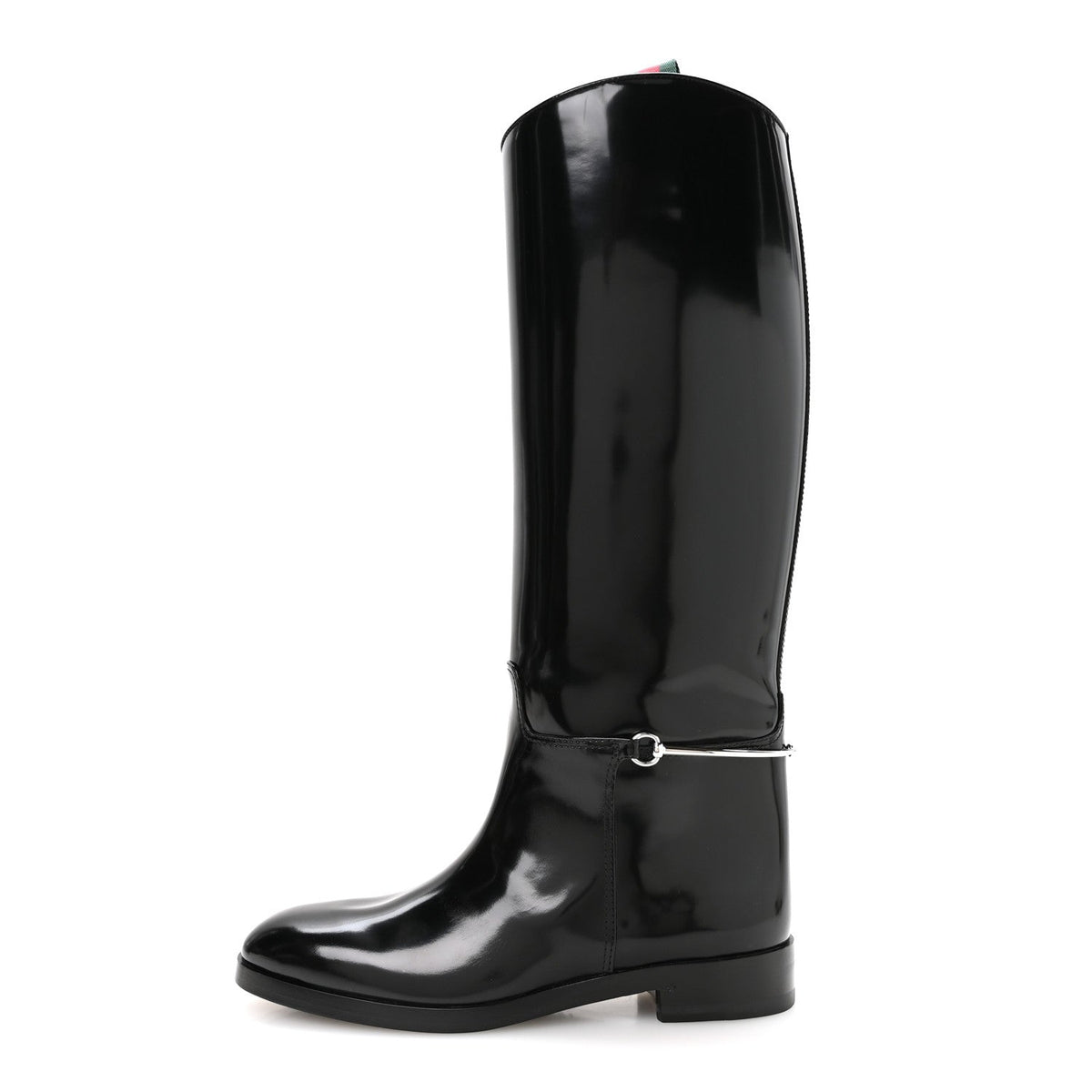 Brushed Calfskin Michelangelo Slim Horsebit Riding Boots Luscious Gree