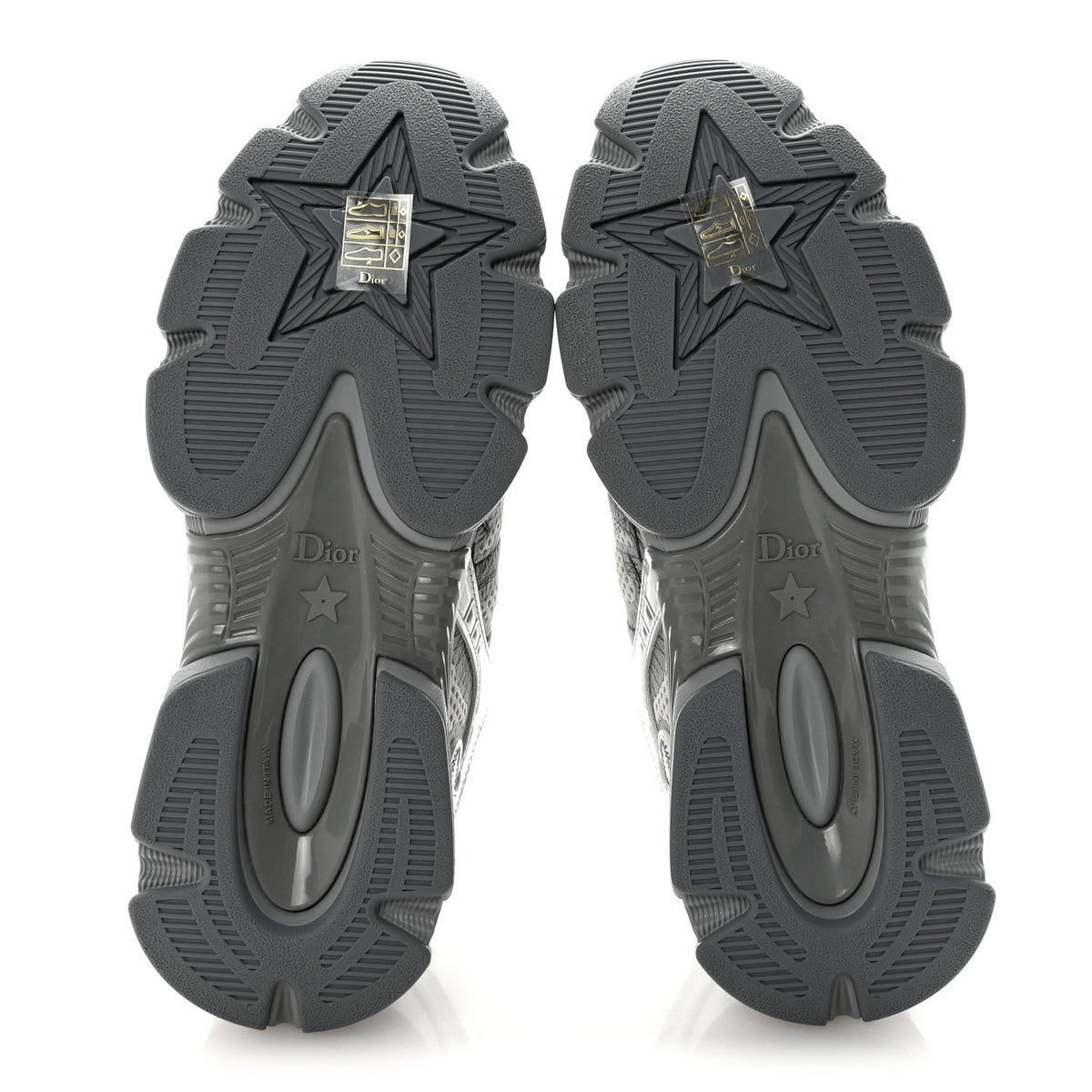 Christian Dior Technical Mesh Women's Dior Chrono Sneakers 38 Silver