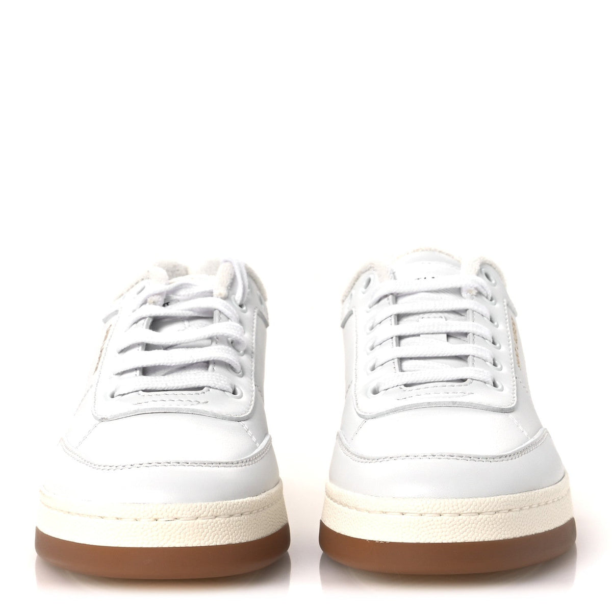 Saint Laurent Calfskin SL61 Low Top Sneakers 40 White