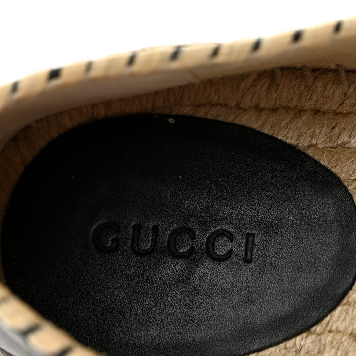 Gucci Nappa Charlotte GG Marmont Miguel Women's Espadrilles Black