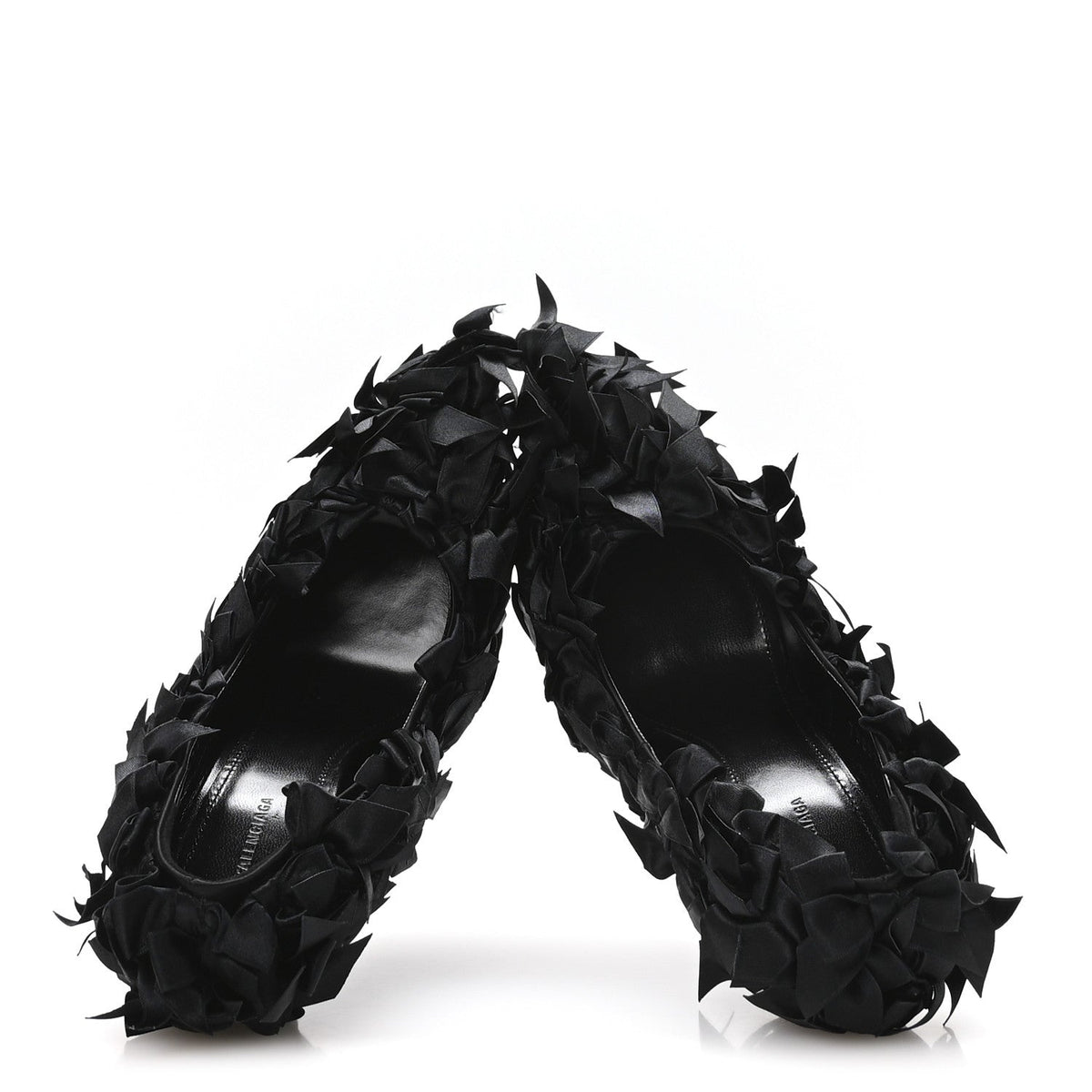 Balenciaga Satin Women's Marie A Bows All Over 110mm Pumps 35 Black