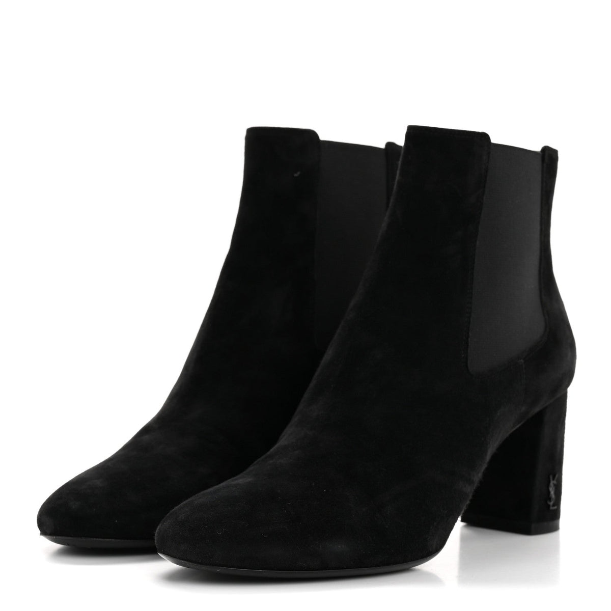 Saint Laurent Suede Women's Loulou Pin Booties 36 Black