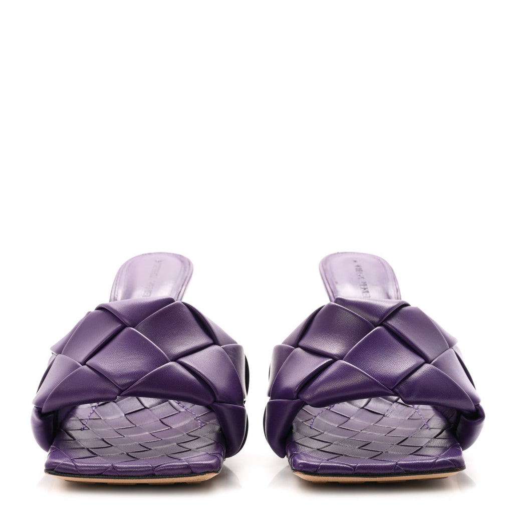 Bottega Veneta Nappa Maxi Intrecciato Lido 10.8cm Women's Sandals Unicorn