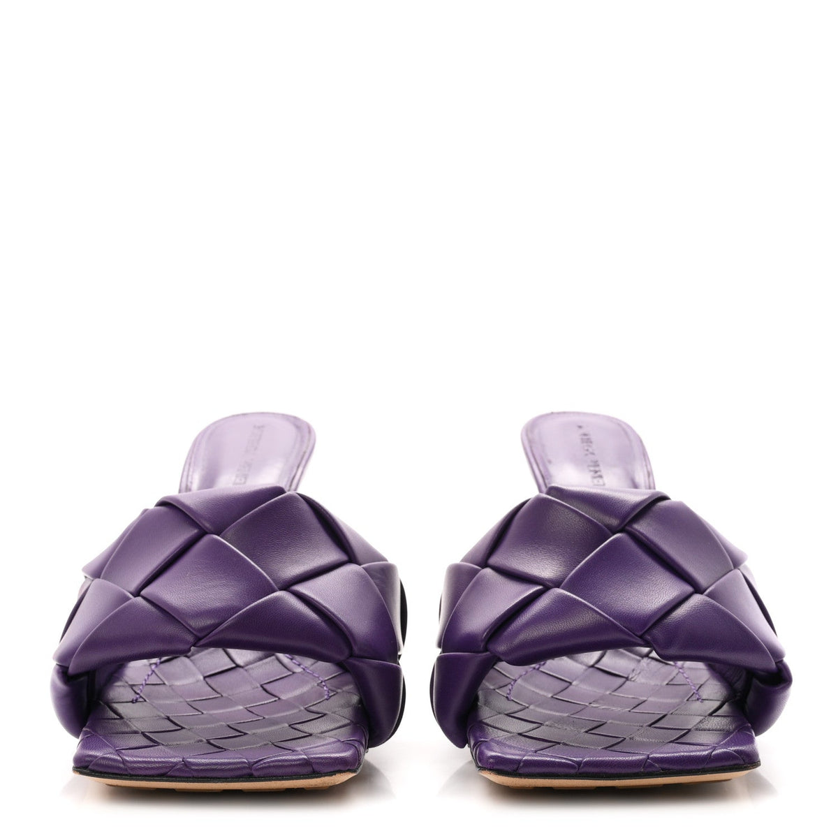 Bottega Veneta Nappa Maxi Intrecciato Lido 10.8cm Women's Sandals Unicorn