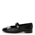 Chanel Calfskin Patent Women's Mary Janes Flats Black