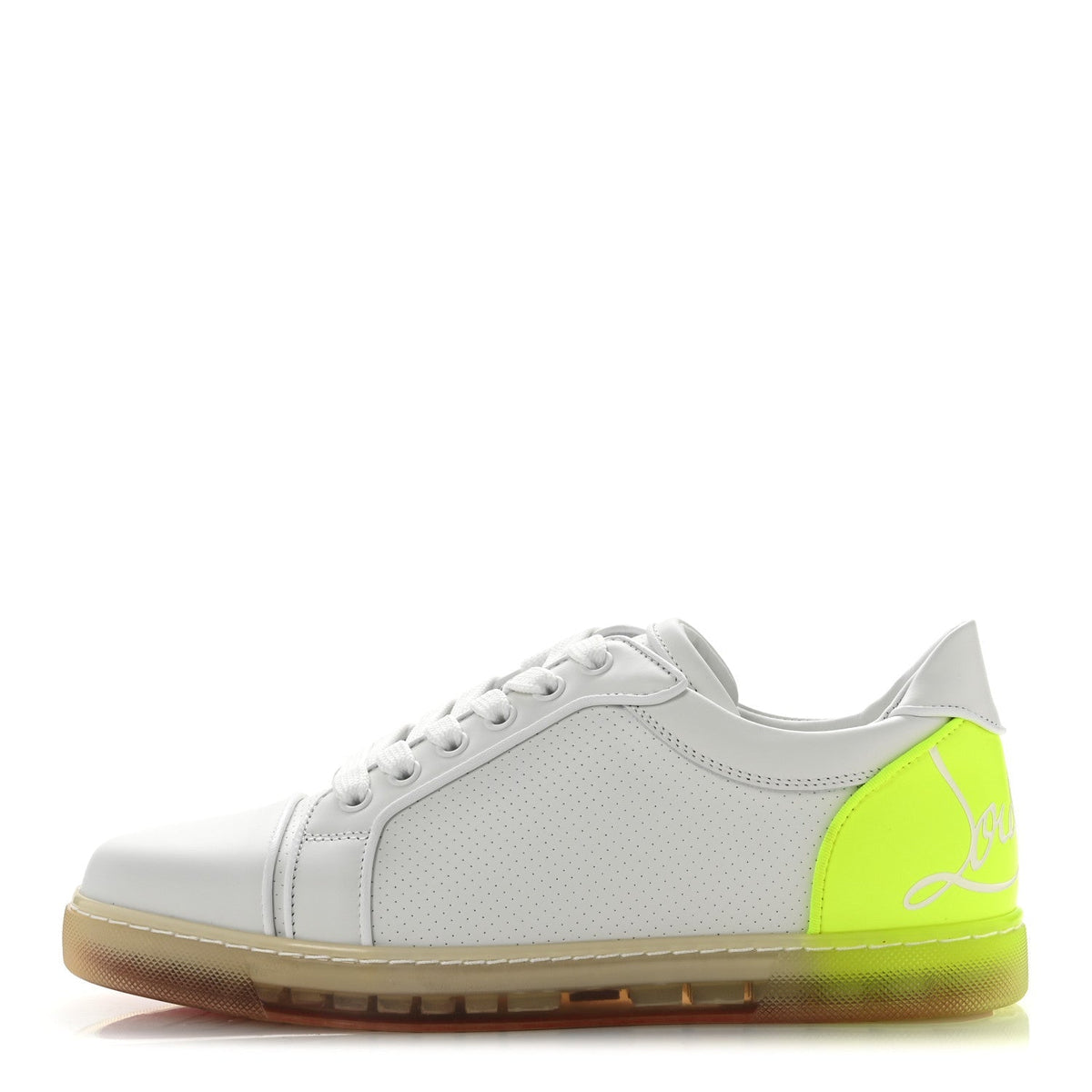 Christian Louboutin Calfskin Women's Fun Vieira Orlato Sneakers 39 Bianco