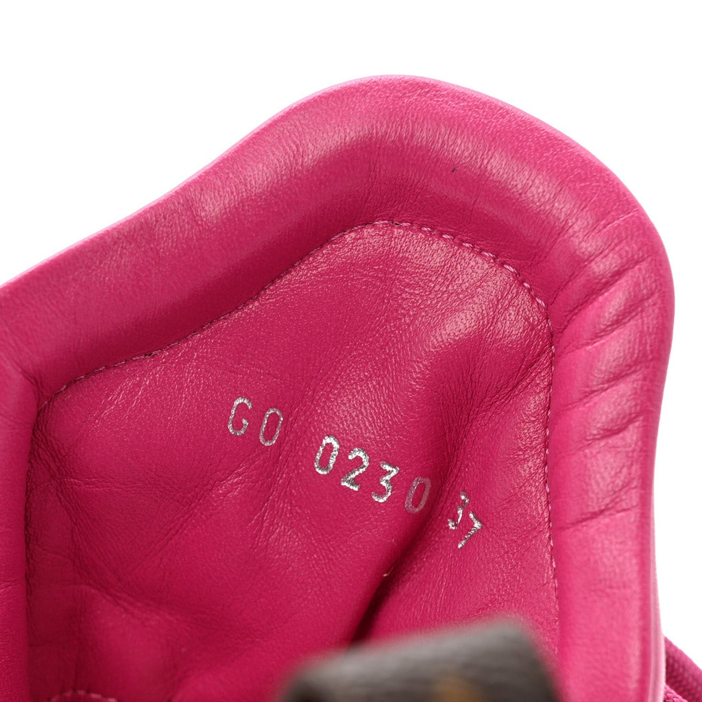 Louis Vuitton Calfskin Technical Nylon Women's LV Archlight Sneakers 37 Rose Pop