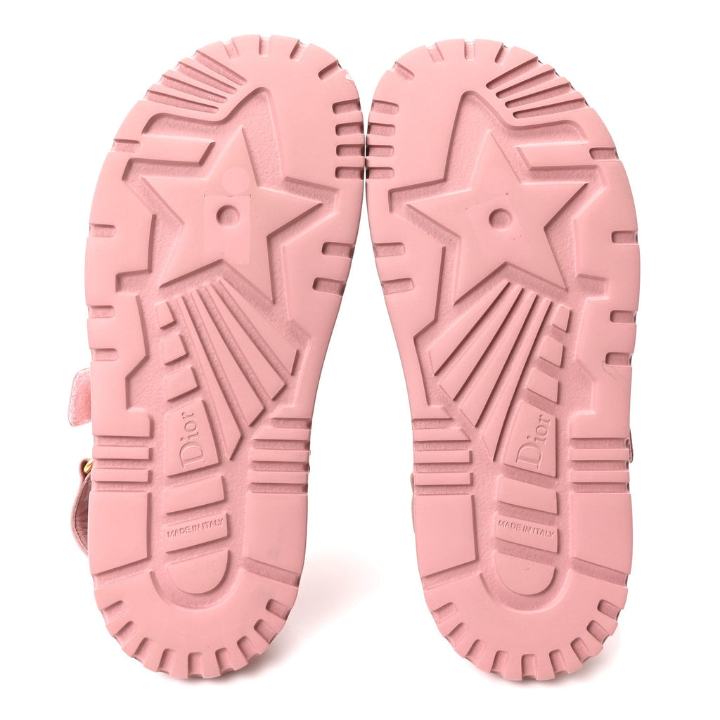 Christian Dior Lambskin Women's Dioract Sandals 39.5 Pink