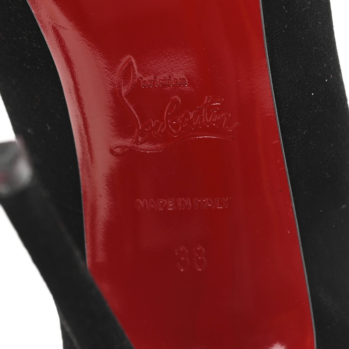 Christian Louboutin Suede Women's Pigalle Follies 120 Pumps 38 Black