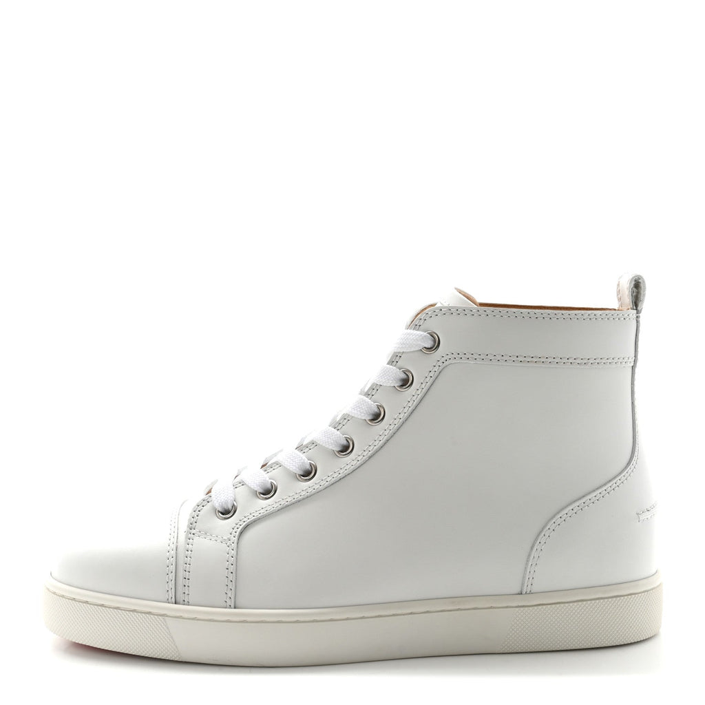 Christian Louboutin Calfskin Men's Louis Flat Sneakers 39 White