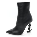 Saint Laurent Nappa Women's Vendome Opyum Ankle Boots 36 Black