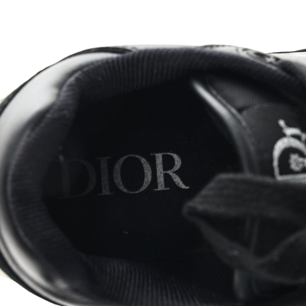 Christian Dior Smooth Calfskin Men's B27 Low Top Sneakers 39 Black Grey