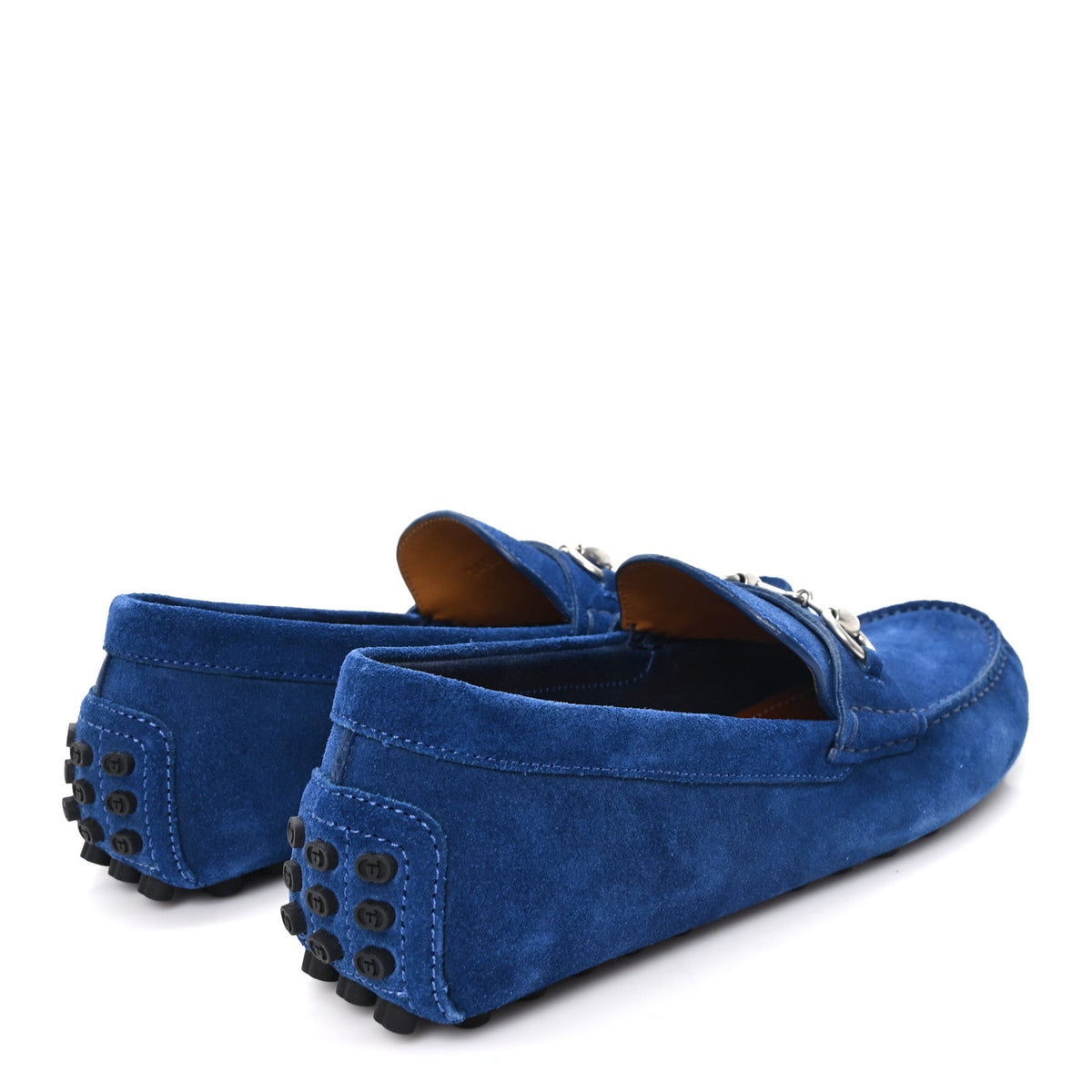 Gucci Suede Men's Horsebit Driver Loafers 7.5 Royale