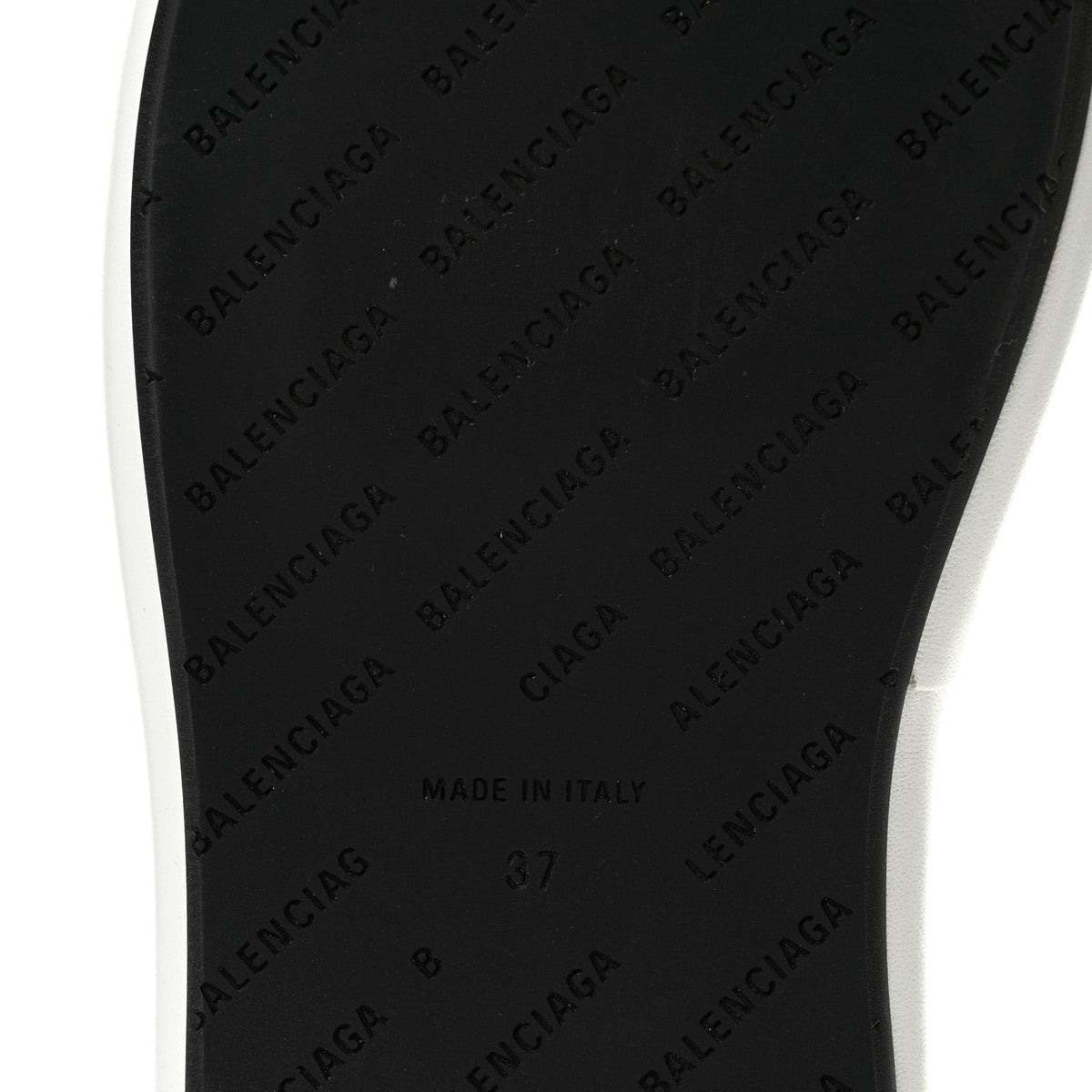 Balenciaga Smooth Nappa Logo Rise 7.6cm Women's Wedge Sandals White