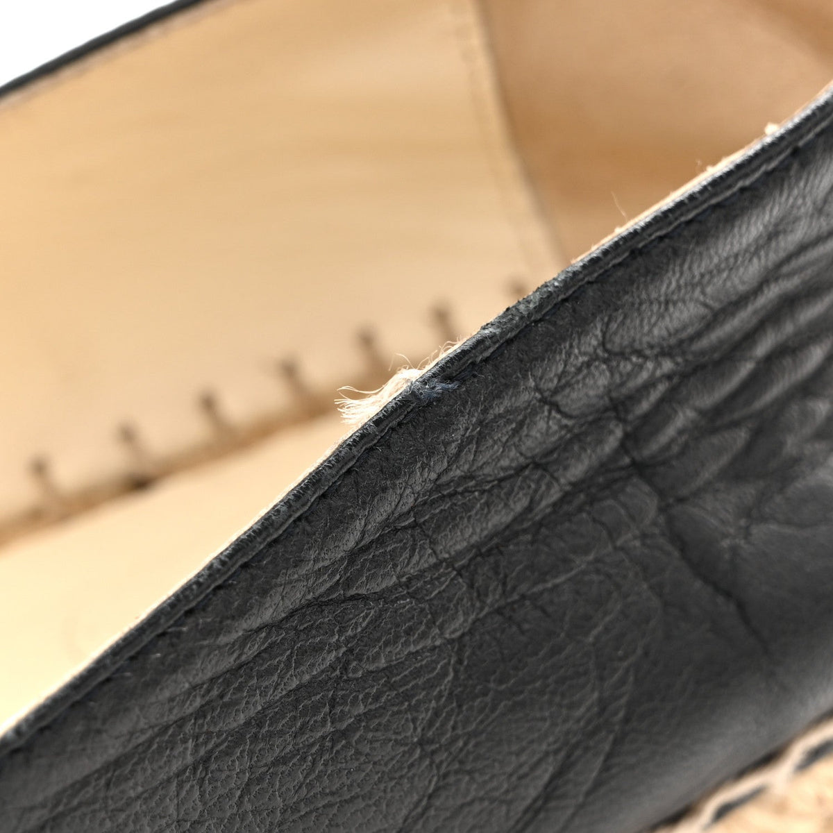 Chanel Lambskin Women's CC Espadrilles 38 Dark Navy