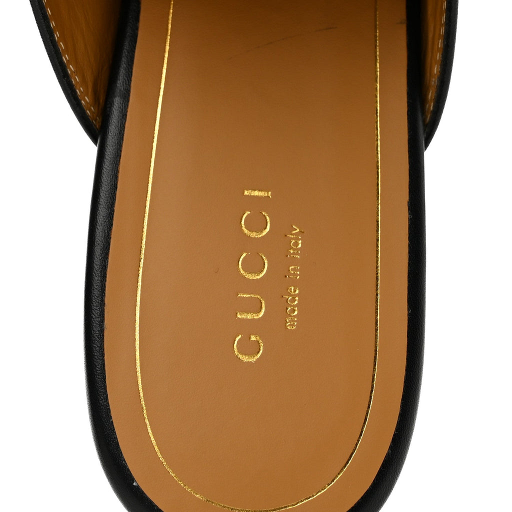 Gucci Calfskin Women's Princetown Slippers 39 Black