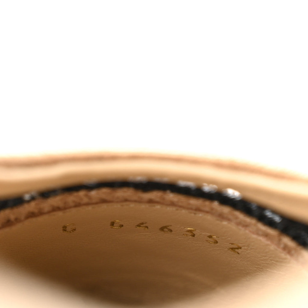 Chanel Raffia Cap Toe Women's Ballerina Flats Black Beige
