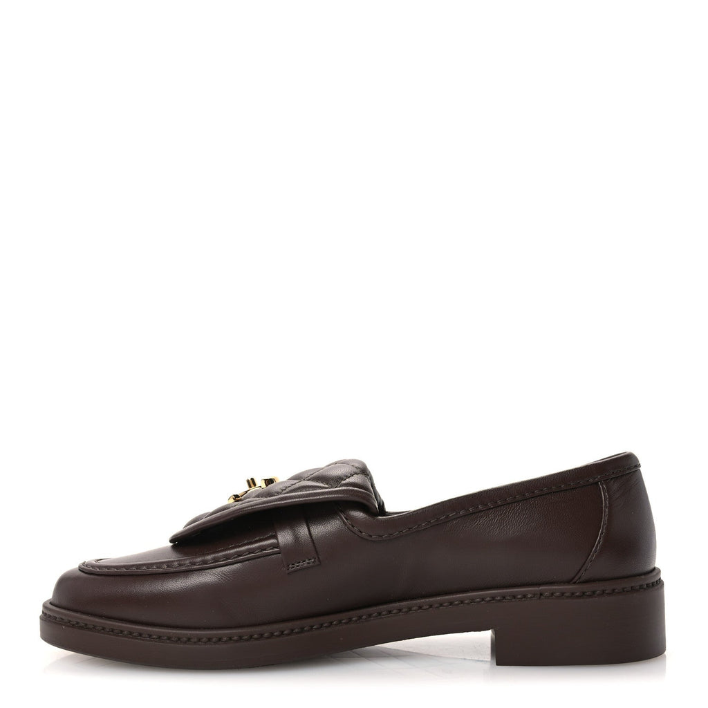 Chanel Lambskin Quilted CC Turnlock Women's Loafers
