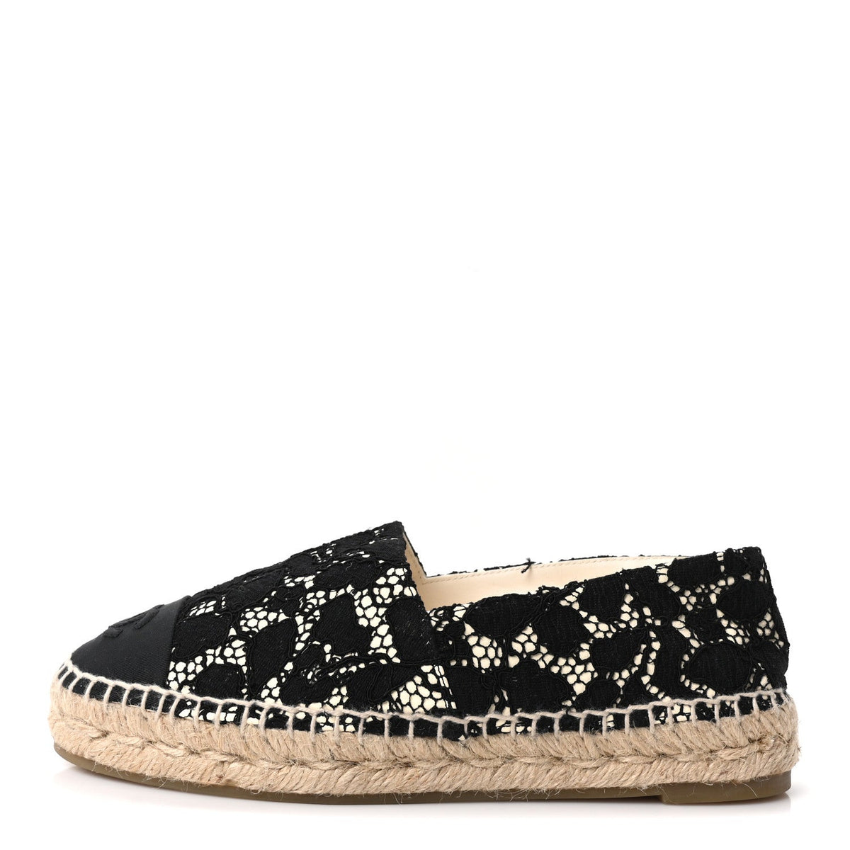 Lace CC Espadrilles Black