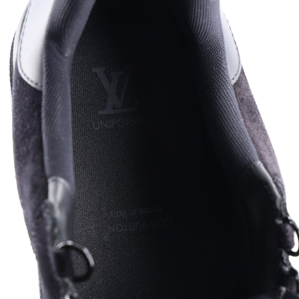 Louis Vuitton Suede Men's Uniform Sneakers 9.5 Black