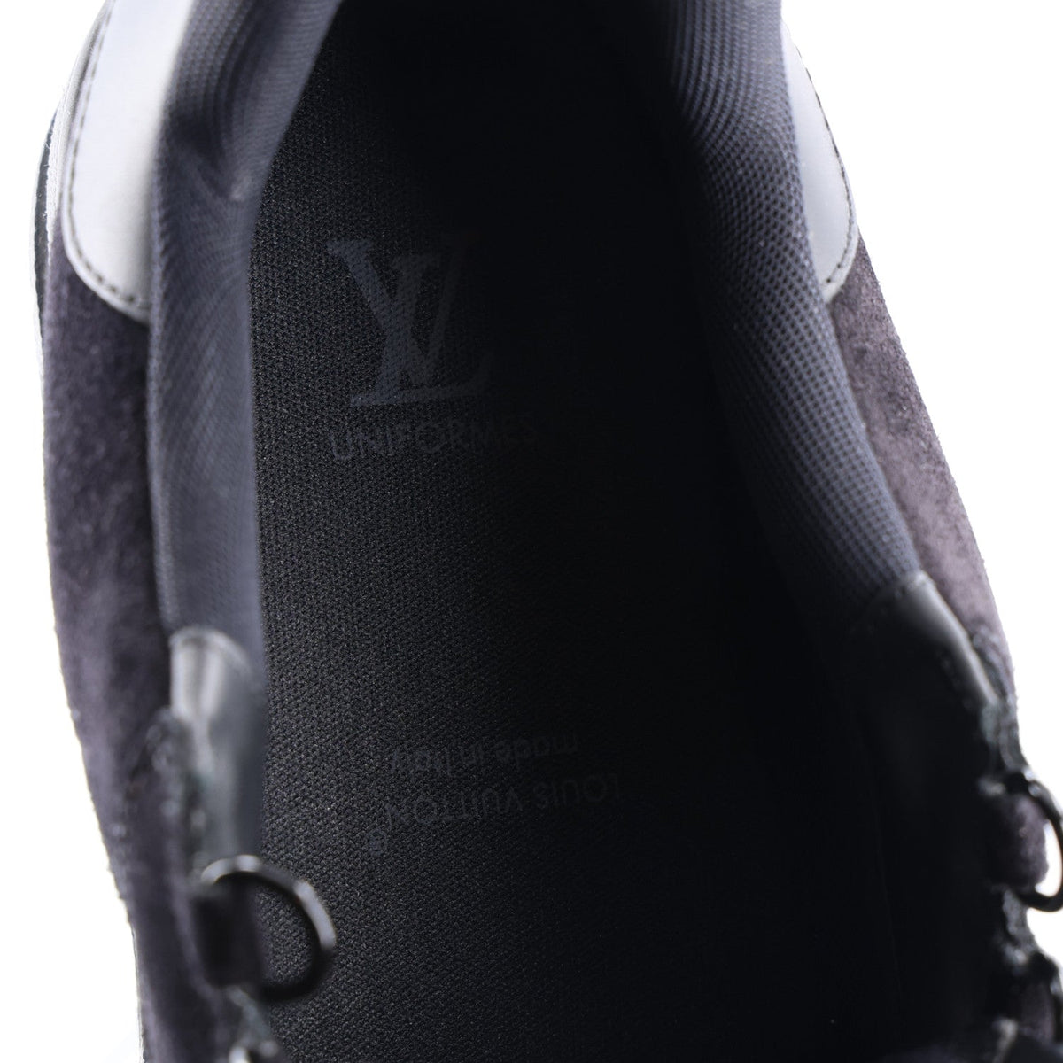 Louis Vuitton Suede Men's Uniform Sneakers 9.5 Black