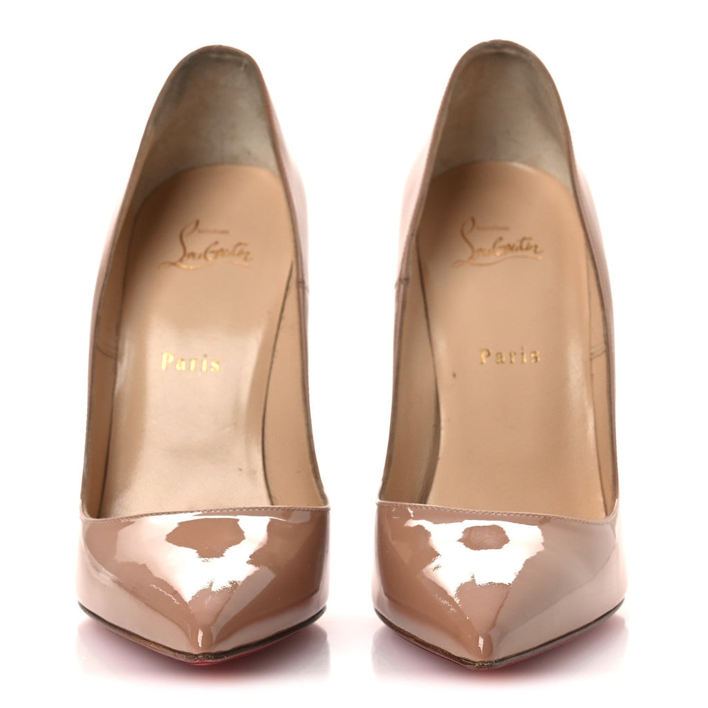 Christian Louboutin Patent Women's So Kate 120 Pumps 41.5 Nude