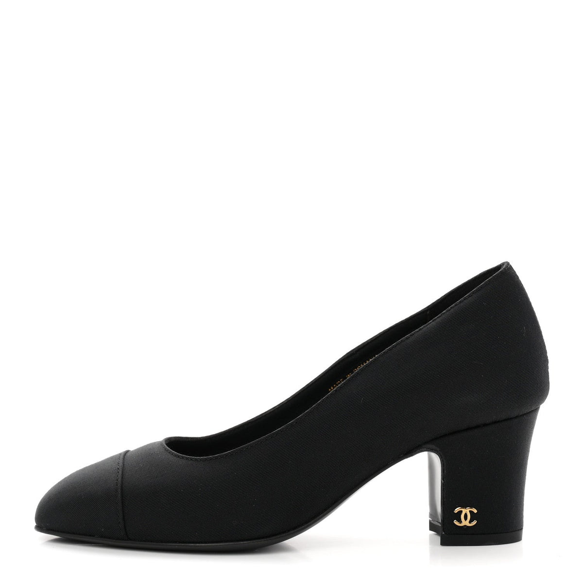 Grosgrain Cap Toe Uniform Pumps Black